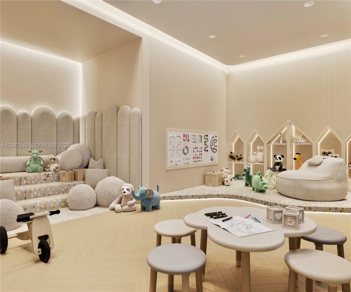 Furnished interior view inside a new home in Origin Residences, Bay Harbor Islands (Image 14).