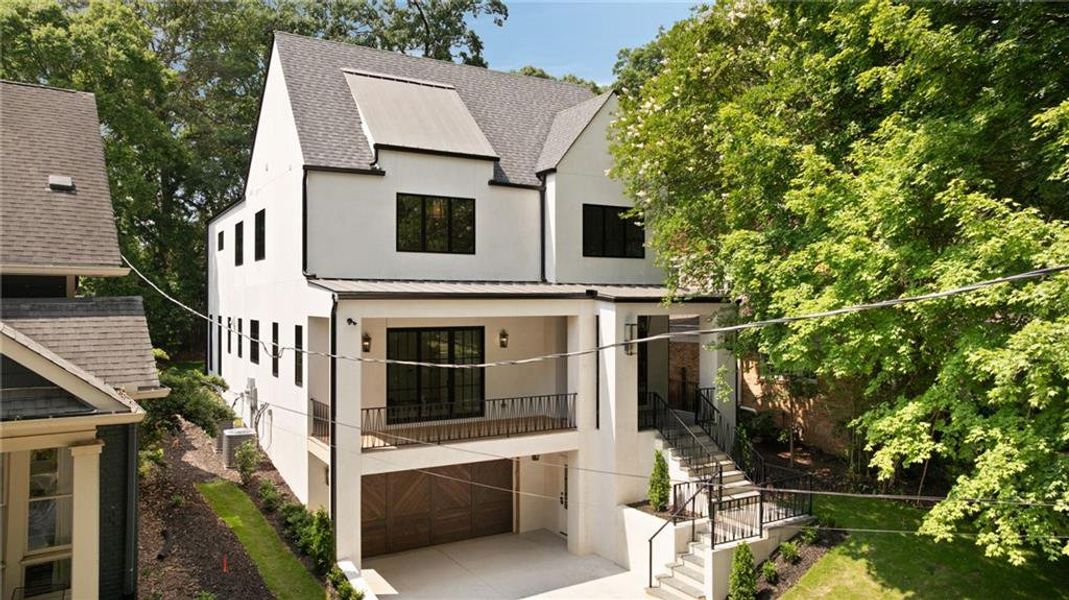 Front exterior of a new home in , Atlanta, GA, highlighting curb appeal (Image 23).