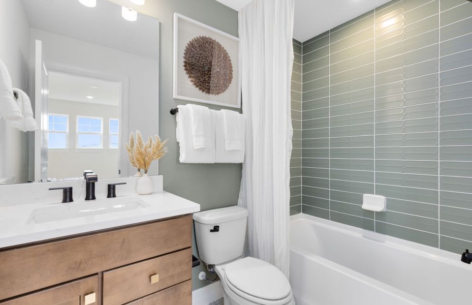 Representative furnished interior of a home built from the Serena by Pulte Homes in Westerly Park at Wildlight, Wildlight (Image 25).