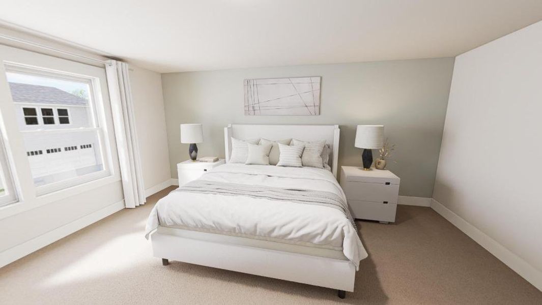 Furnished interior view inside a new home in Allen Park, Raleigh (Image 6).