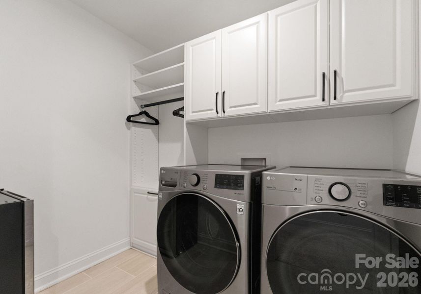 Upstairs Laundry with Custom Storage