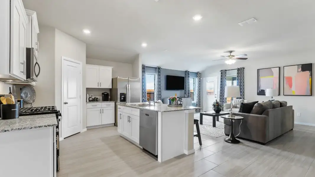 Furnished interior view inside a new home in Hadley Farms, Godley (Image 8).