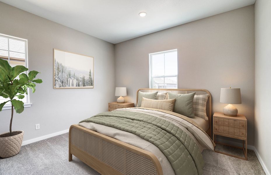 Representative furnished interior of a home built from the Salerno by Pulte Homes in Hilltop at Inspiration, Aurora (Image 9). Representative furnished interior of a home built from the Salerno by Pulte Homes in Hilltop at Inspiration, Aurora (Image 9).