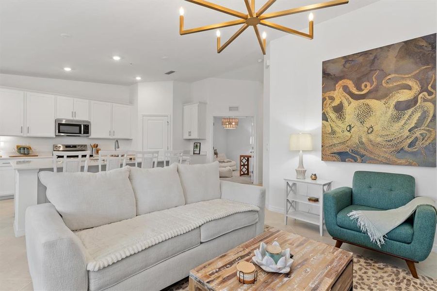 Furnished interior view inside a new home in Heritage Landing, Punta Gorda (Image 16).