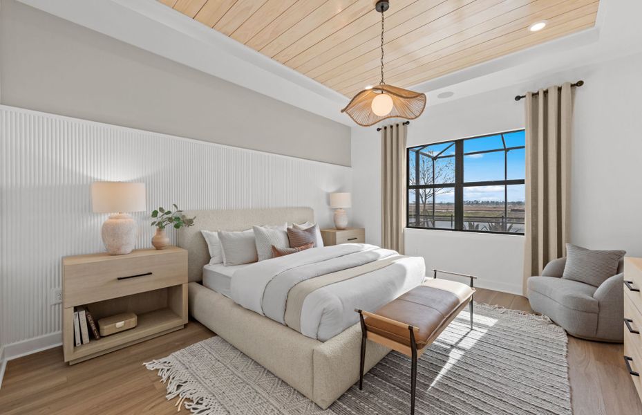 Elegant master retreat in Lakewood Ranch new homes Elegant master retreat in Lakewood Ranch new homes