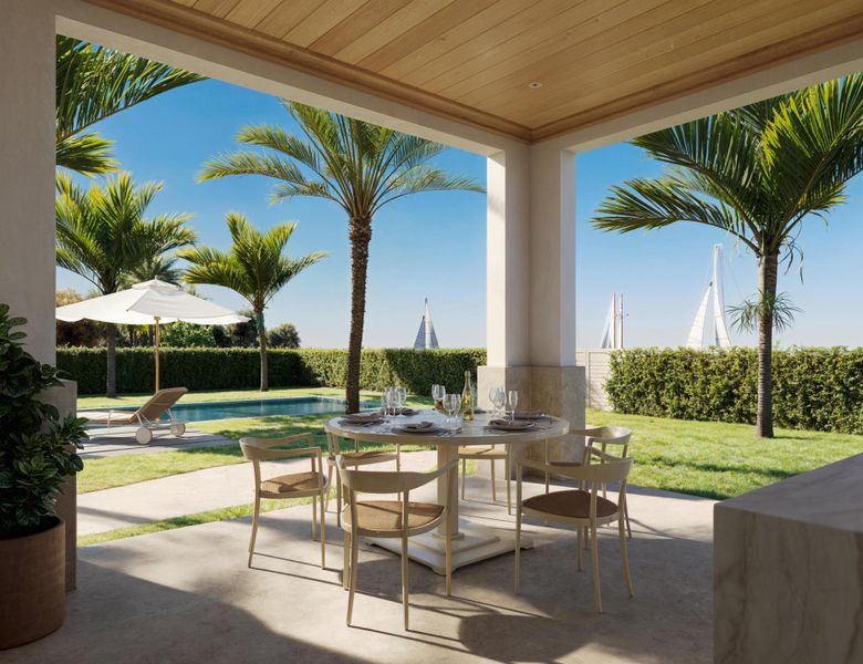 15 - Rendering View Summer Kitchen