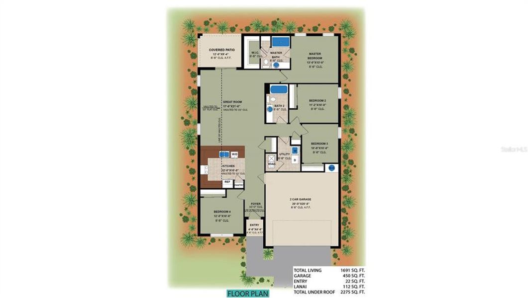 2D floor plan layout of this home in , Lehigh Acres, FL (Image 3). 2D floor plan layout of this home in , Lehigh Acres, FL (Image 3).