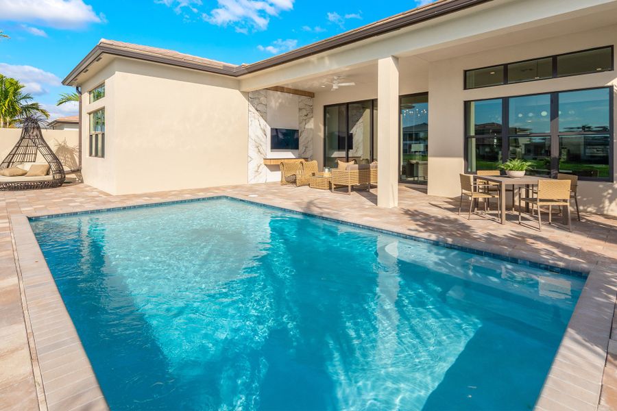 Representative exterior details of a home built from the Santo Grand by GL Homes in Lotus Edge, Boca Raton (Image 4).