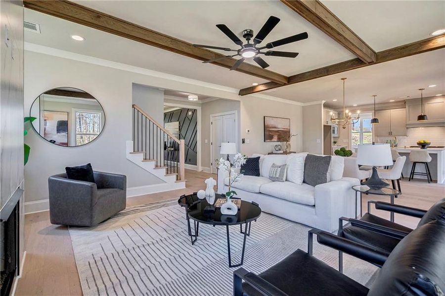 Furnished interior view inside a new home in , Atlanta (Image 14).