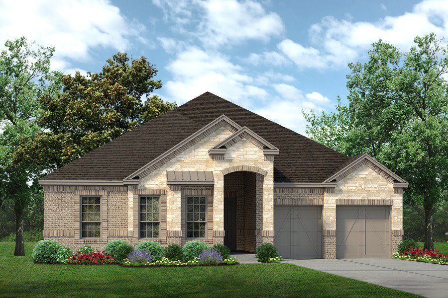 Representative exterior photo of a completed home built from the Westwood by Sandlin Homes in Lakesong, Midlothian, TX (Image 20).