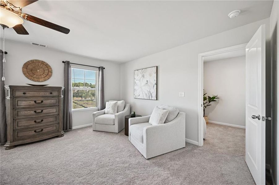 Furnished interior view inside a new home in Chastain Heights, Woodstock (Image 24). Furnished interior view inside a new home in Chastain Heights, Woodstock (Image 24).