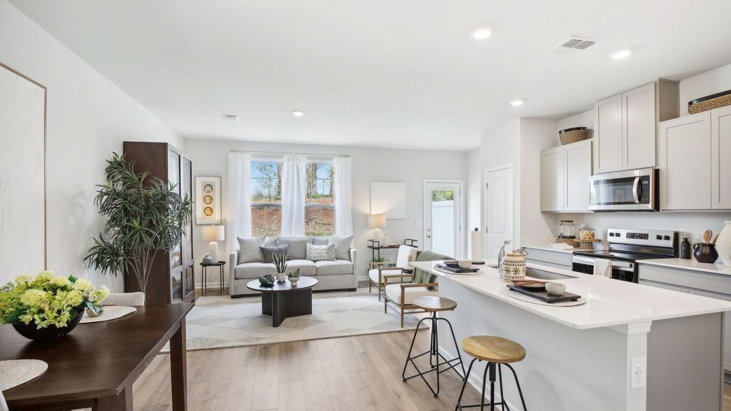 Furnished interior view inside a new home in King's Landing, Lewisburg (Image 12).