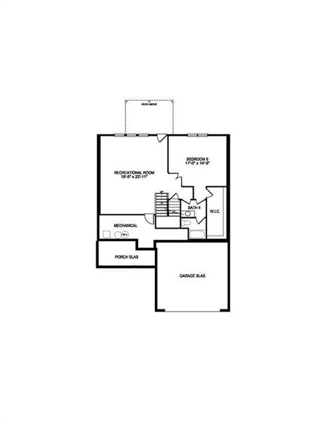 2D floor plan layout of this home in Habersham Meadows, Demorest, GA (Image 5).