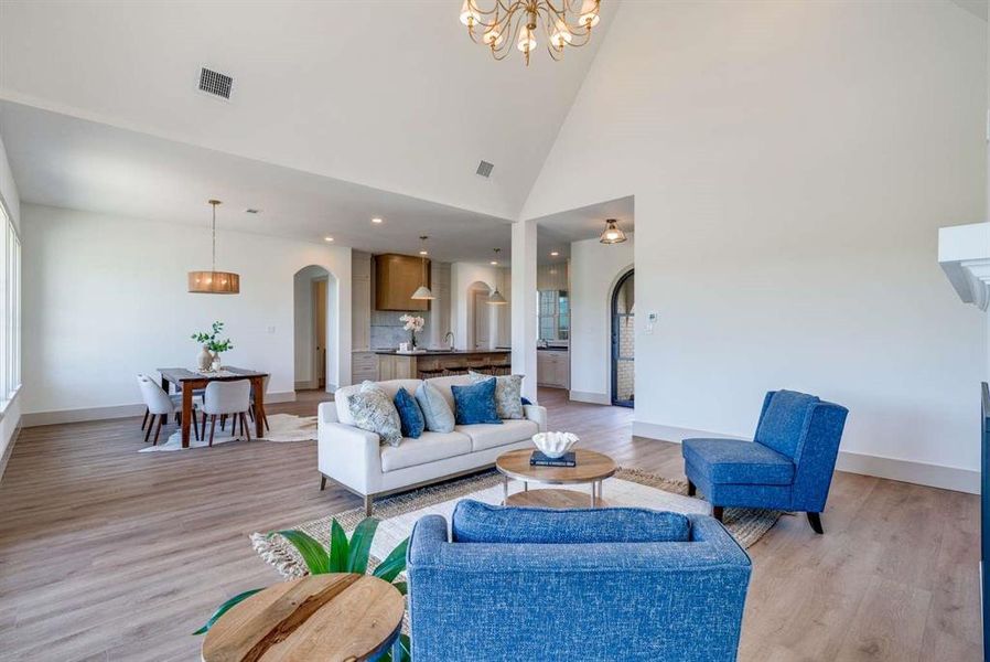 Furnished interior view inside a new home in , Joshua (Image 9).