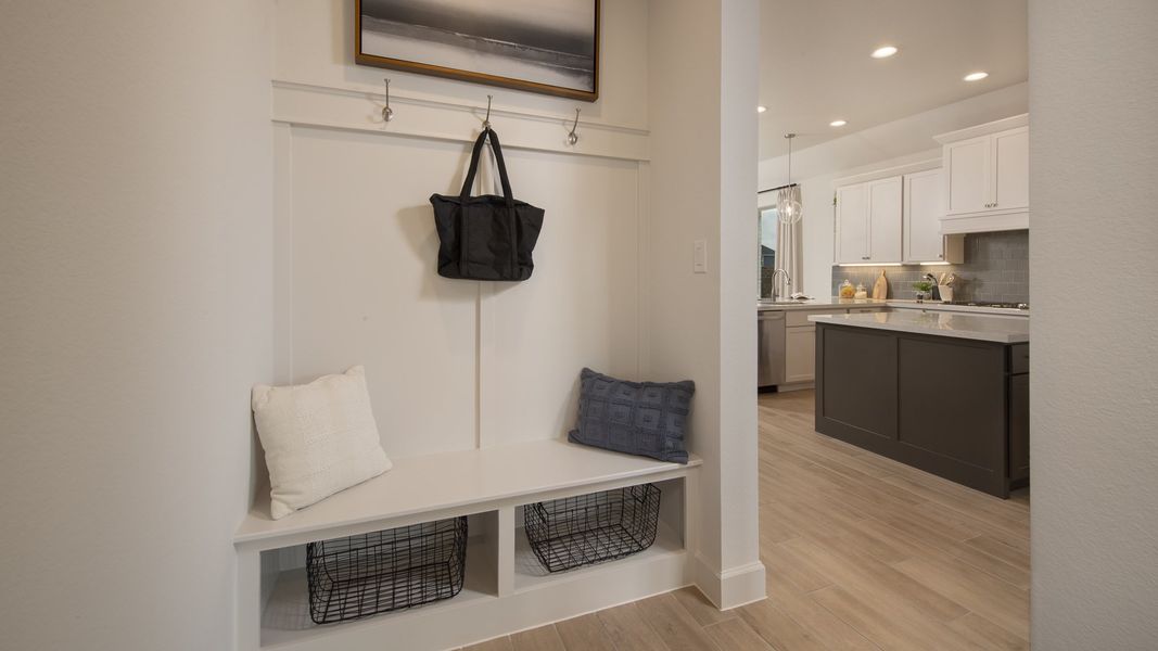 Furnished interior view inside a new home in Amira 45', Tomball (Image 13). Furnished interior view inside a new home in Amira 45', Tomball (Image 13).