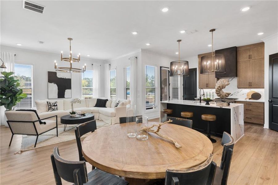 Furnished interior view inside a new home in Waterhaven, Cumming (Image 7).
