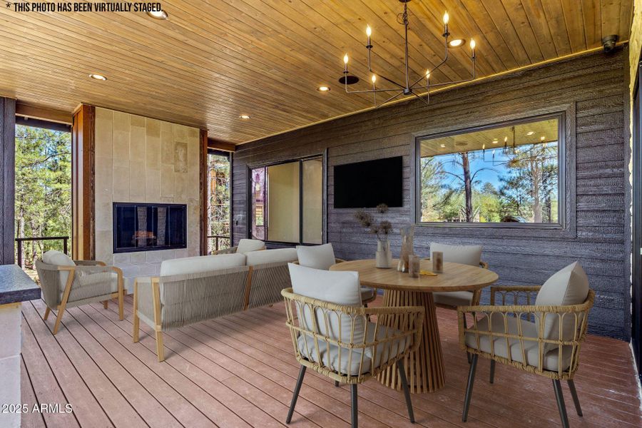 Digitally Staged Deck