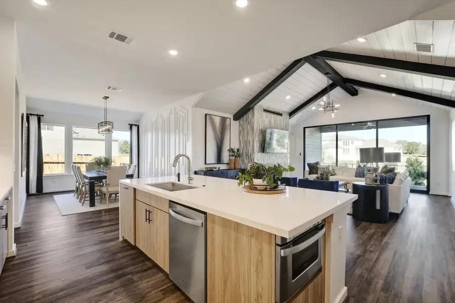 Representative furnished interior of a home built from the Jester by Scott Felder Homes in The Crossvine, Schertz (Image 3).