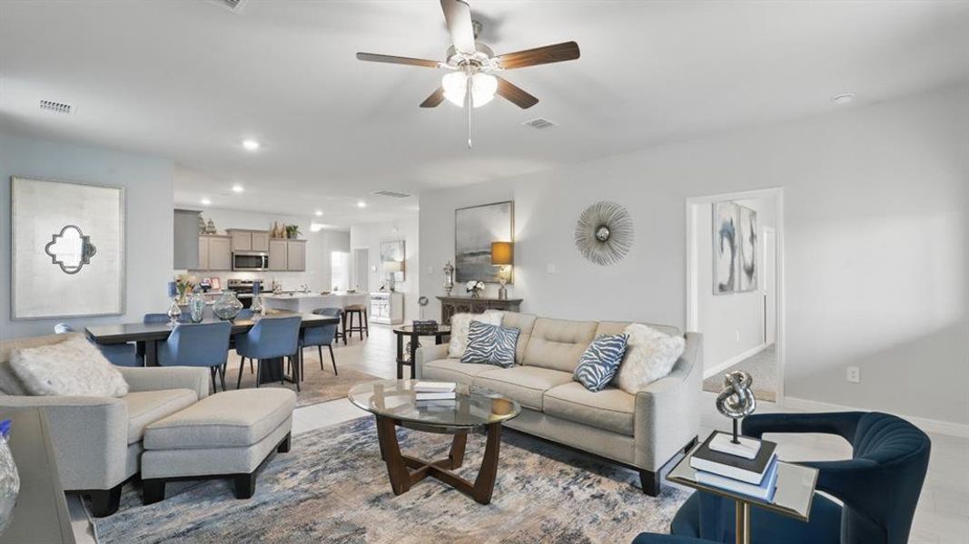 Furnished interior view inside a new home in Terra Trace, Fort Worth (Image 22).