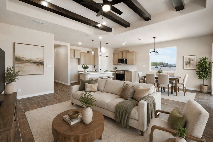 Furnished interior view inside a new home in Paloma Ranch, Harlingen (Image 7).