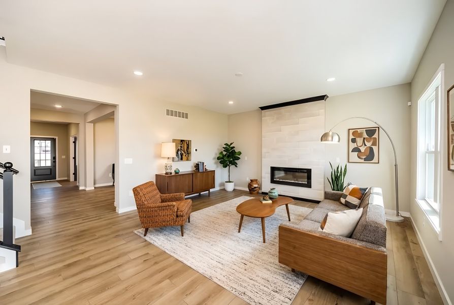Furnished interior view inside a new home in Three Rivers, Rome (Image 36).