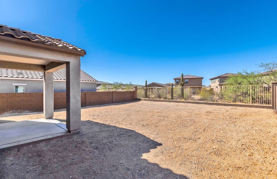 Exterior details and patio area of a home in Entrada La Coraza at Rancho Sahuarita, Sahuarita (Image 3). Exterior details and patio area of a home in Entrada La Coraza at Rancho Sahuarita, Sahuarita (Image 3).