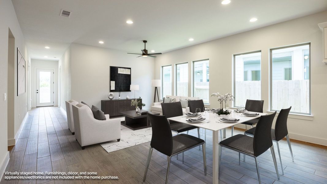 Furnished interior view inside a new home in Easton Park, Austin (Image 4).