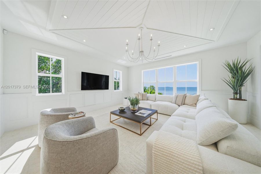 Furnished interior view inside a new home in , Islamorada, Village of Islands (Image 42).