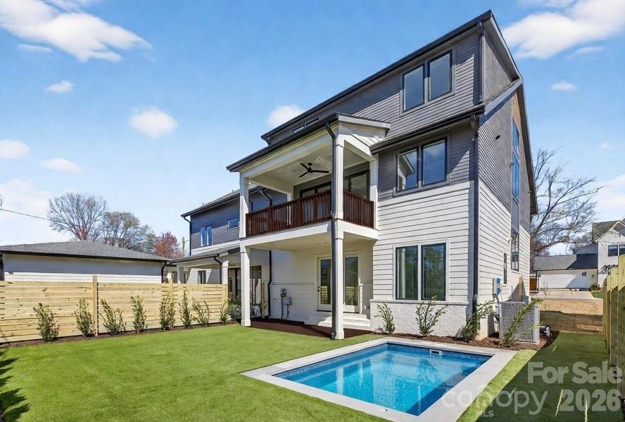 Exterior details and patio area of a home in , Charlotte (Image 3).