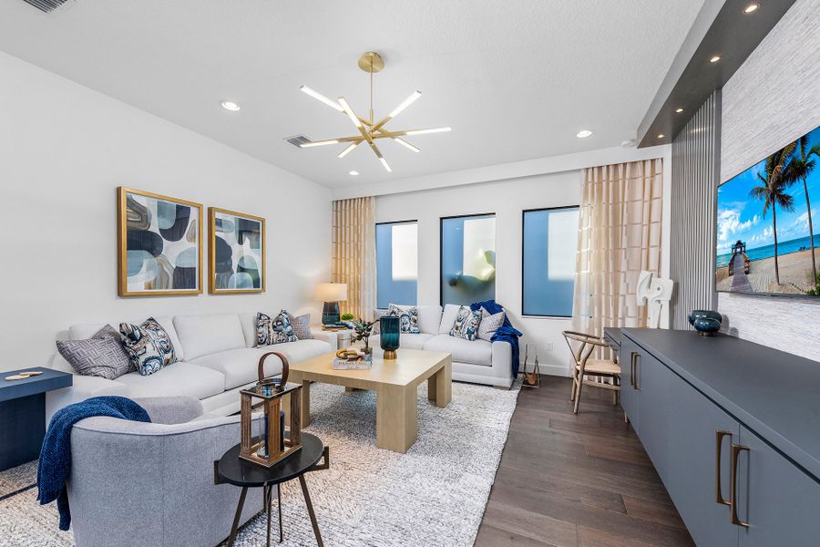 Representative furnished interior of a home built from the Caroline Grande by GL Homes in Valencia Grand (55+), Boynton Beach (Image 26).