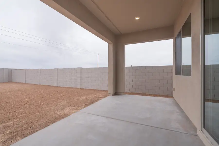 Exterior details and patio area of a home in Soleo, San Tan Valley (Image 2). Exterior details and patio area of a home in Soleo, San Tan Valley (Image 2).