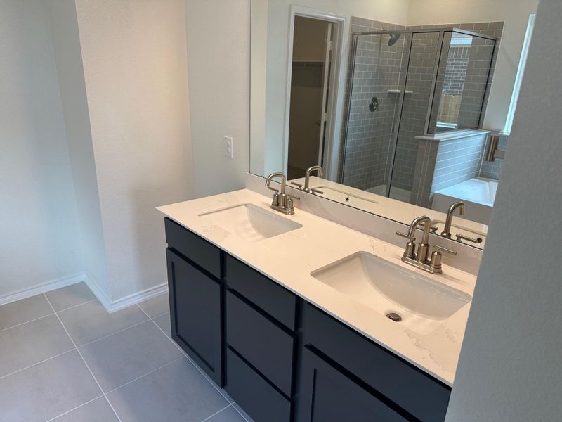 Furnished interior view inside a new home in Salerno - Classic Collection, Round Rock (Image 7).