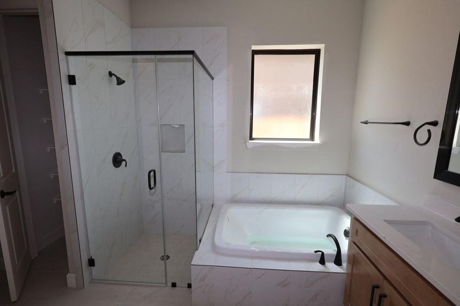 Furnished interior view inside a new home in Grange 45' Homesites, Katy (Image 9).