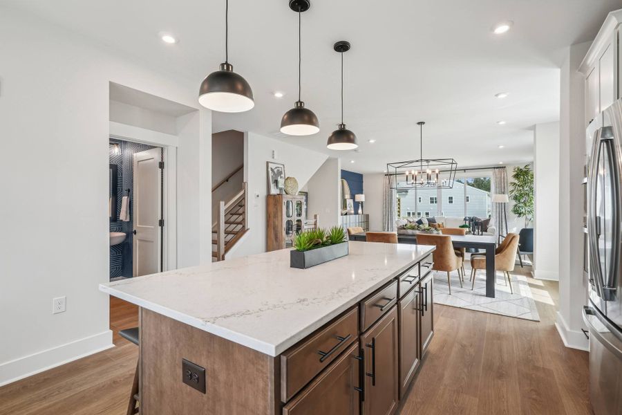 Representative furnished interior of a home built from the Ryder by Tri Pointe Homes in Mews at Holding Village, Wake Forest (Image 7).