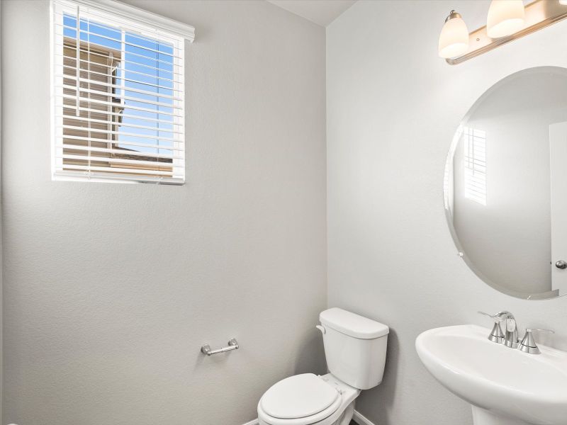 Furnished interior view inside a new home in Buffalo Highlands: The Flora Collection, Commerce City (Image 7).