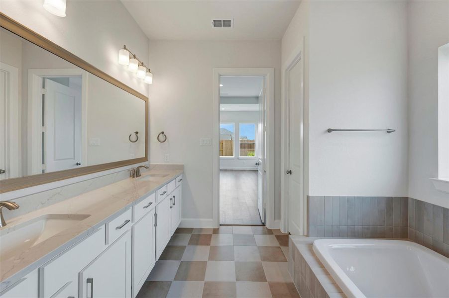 Furnished interior view inside a new home in Brookewater - Ascent Collection, Rosenberg (Image 10).