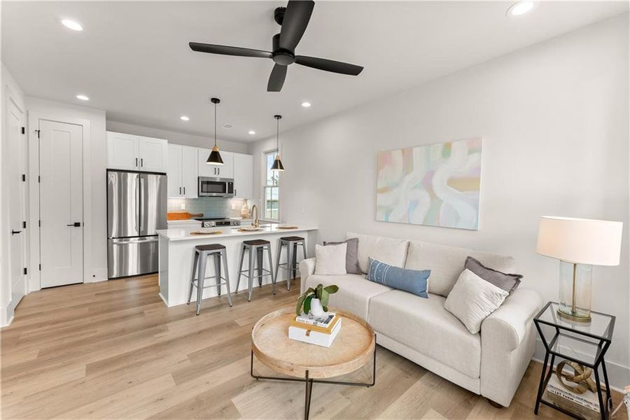 Furnished interior view inside a new home in , Gainesville (Image 8).