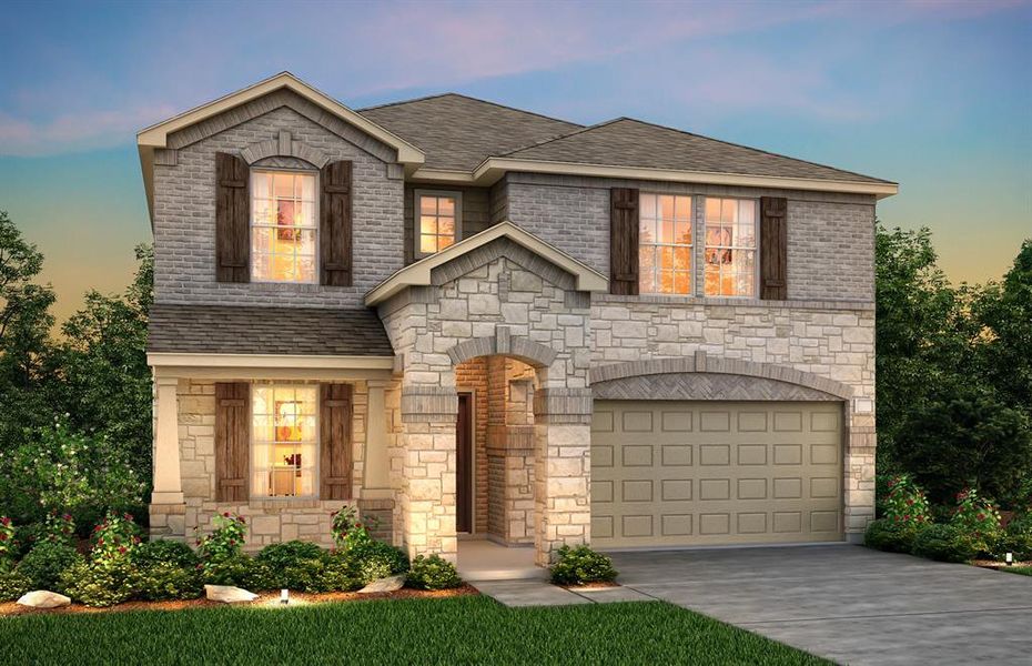 NEW CONSTRUCTION: Beautiful two-story home available at Arbordale in Forney