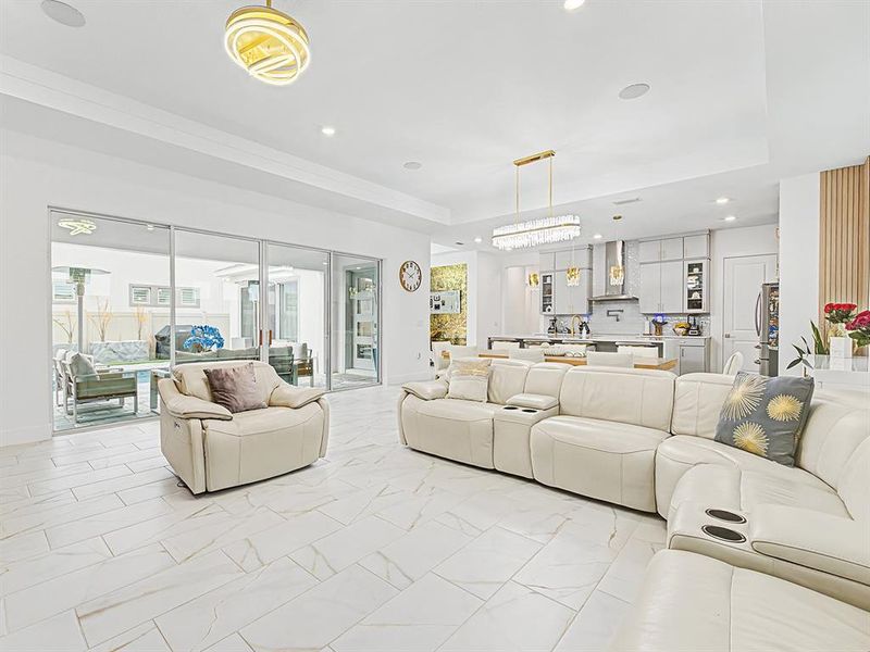 Furnished interior view inside a new home in , San Antonio (Image 62).