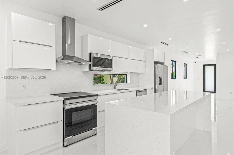 Furnished interior view inside a new home in , Miami (Image 8).