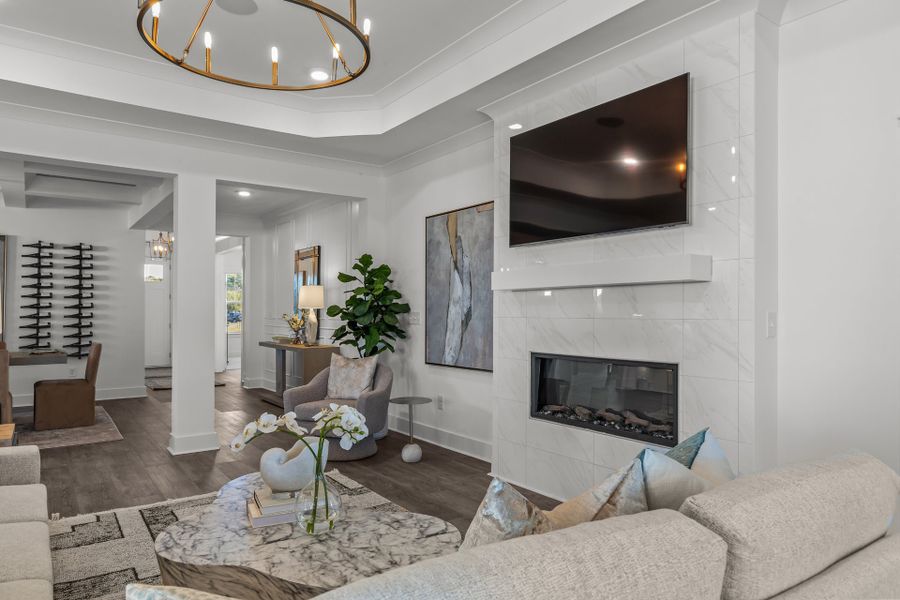 Representative furnished interior of a home built from the The Boardwalk by Chesapeake Homes in Coastal Club of the Carolinas, Calabash (Image 26).