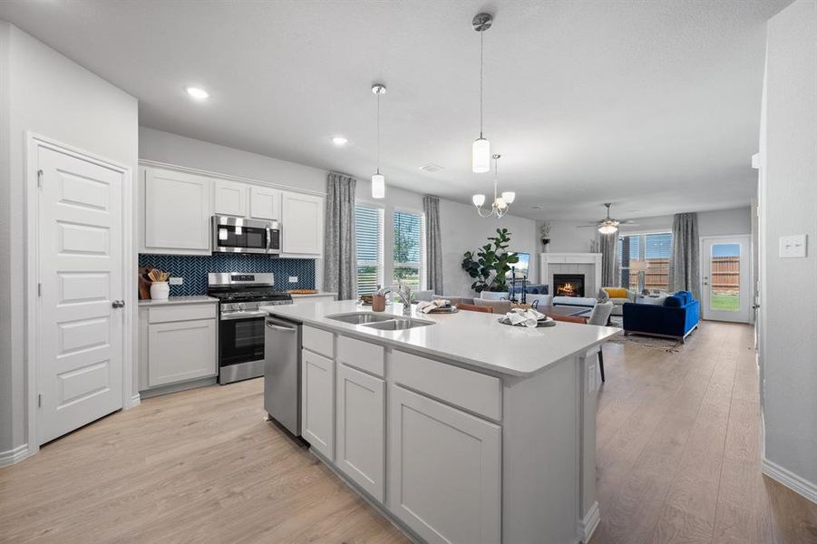 Furnished interior view inside a new home in Baker Farms, Cleburne (Image 8).