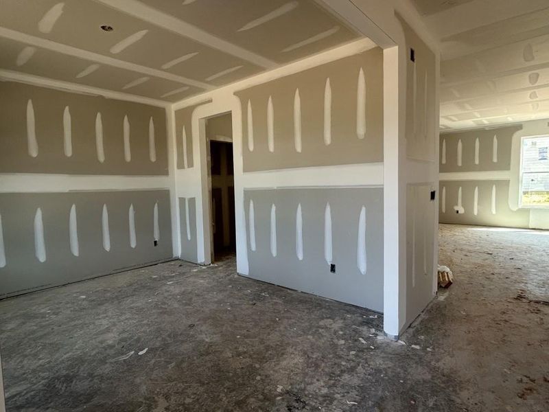 In-progress construction of a new home in Red Bird Manor, Jefferson, GA (Image 52).