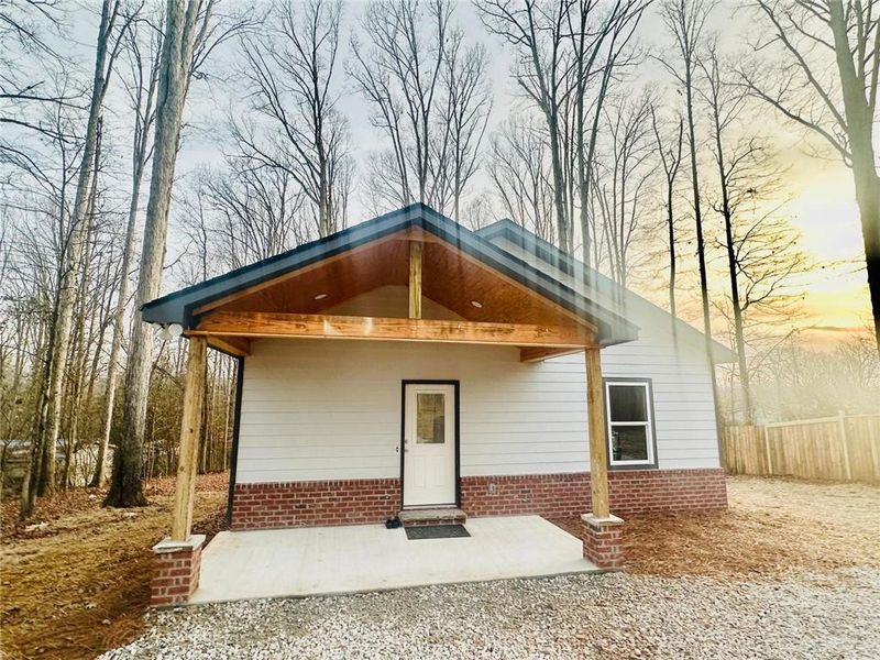 Exterior details and patio area of a home in , Commerce (Image 16). Exterior details and patio area of a home in , Commerce (Image 16).