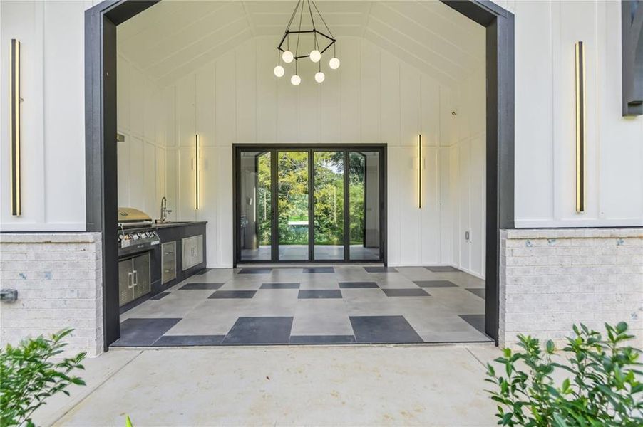 Exterior details and patio area of a home in , Hoschton (Image 32).