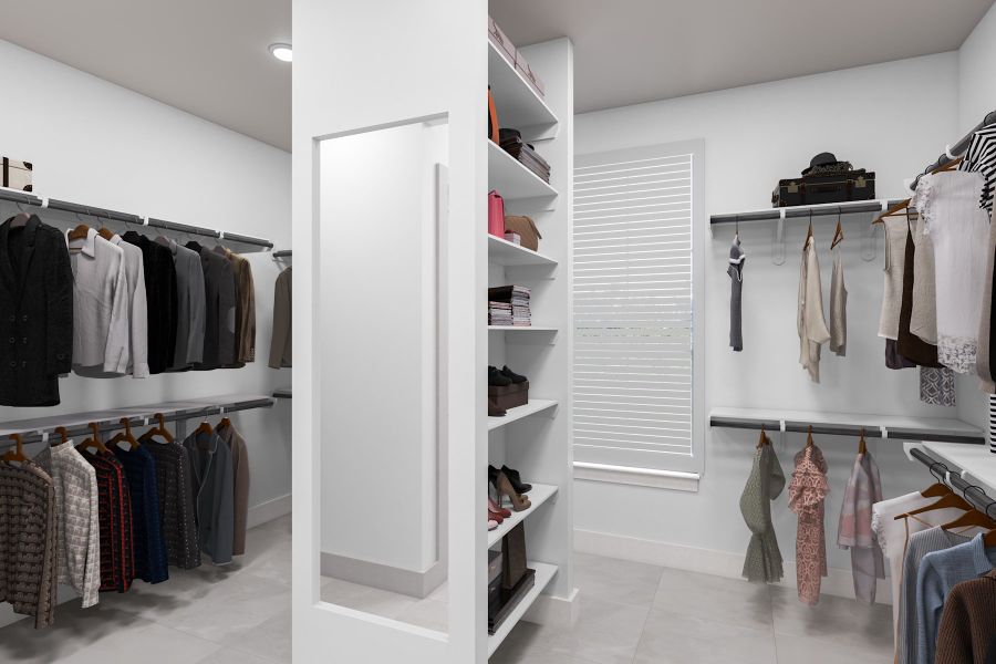 Representative furnished interior of a home built from the Salerno by Tri Pointe Homes in Woodson’s Reserve, Spring (Image 18).