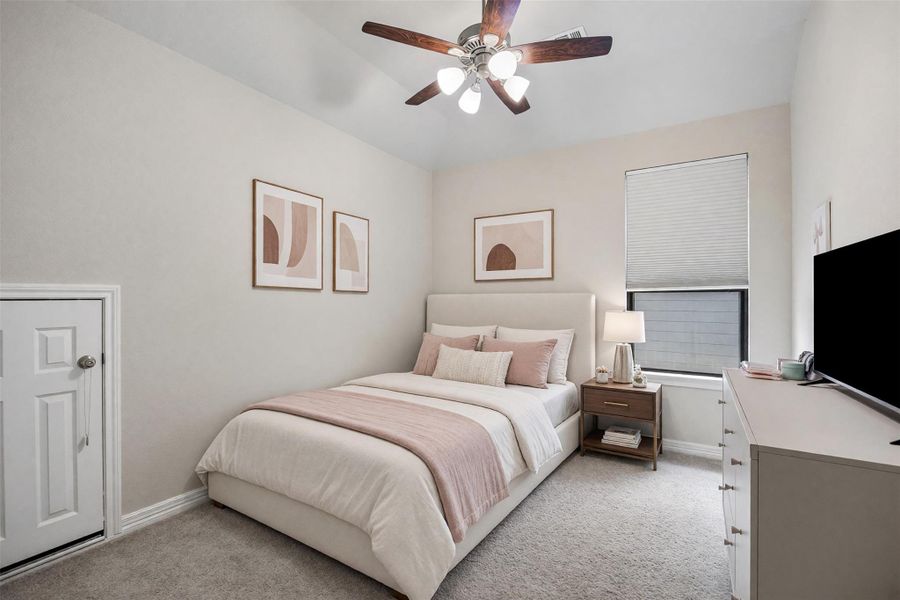Furnished interior view inside a new home in Westland Ranch, League City (Image 10).