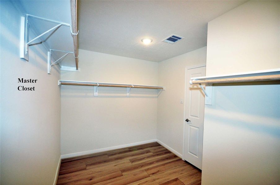 Master closet from a different angle. Master closet from a different angle.