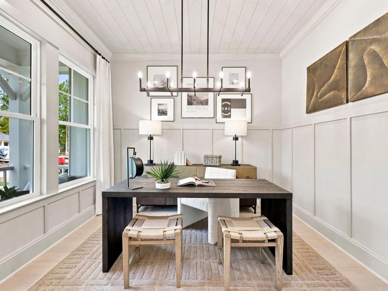 Furnished interior view inside a new home in Rockport, Wake Forest (Image 8).