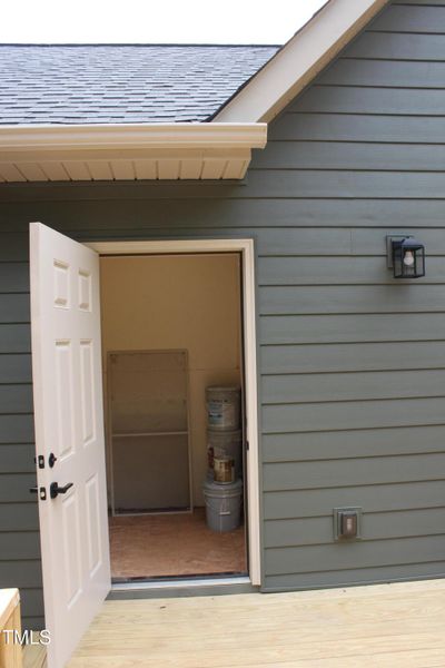 Exterior Storage Room
